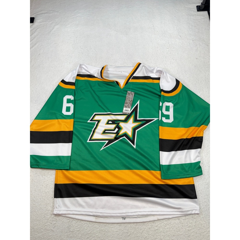 Letterkenny Shoresy 69 Eagles Hockey Jersey Green Yellow Mens Large New